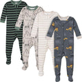 Gerber Baby Boys 4-Pack Footed Pajamas by Gerber