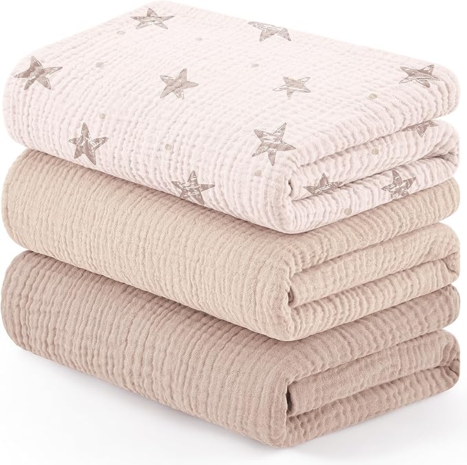 Susurration Muslin Receiving Blanket, 100% Cotton Swaddle Blankets by Susurration