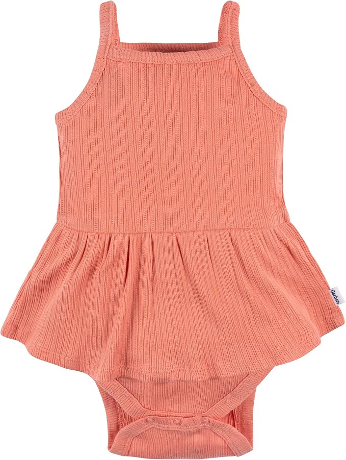 Gerber Baby Girls Multi-Pack Sleeveless Onesies Bodysuit - Image 3