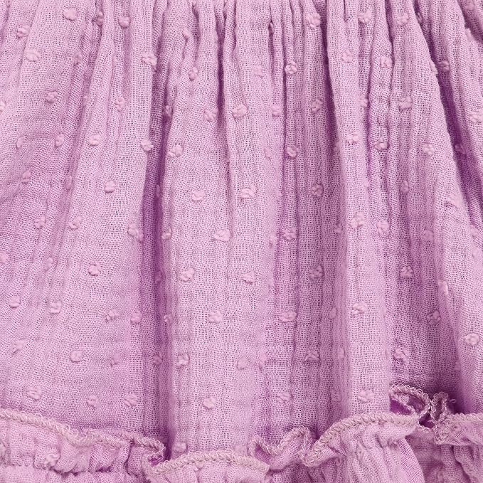 GRNSHTS Baby Girl Romper Dress, Puff Sleeve Smocked Outfit - Image 6