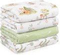 Muslin Swaddle Blankets for Newborn, Cotton Receiving Blanket | 4 Pack 100% by CivaruaKids