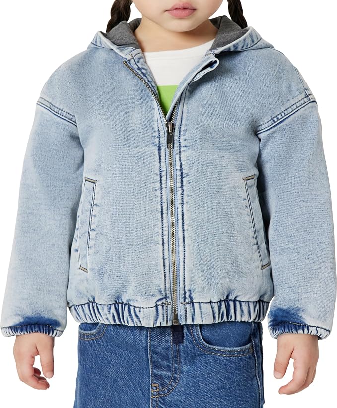 Amazon Essentials Unisex Babies' Soft Stretch Regular-Fit Denim Jacket by AmazonEssentials