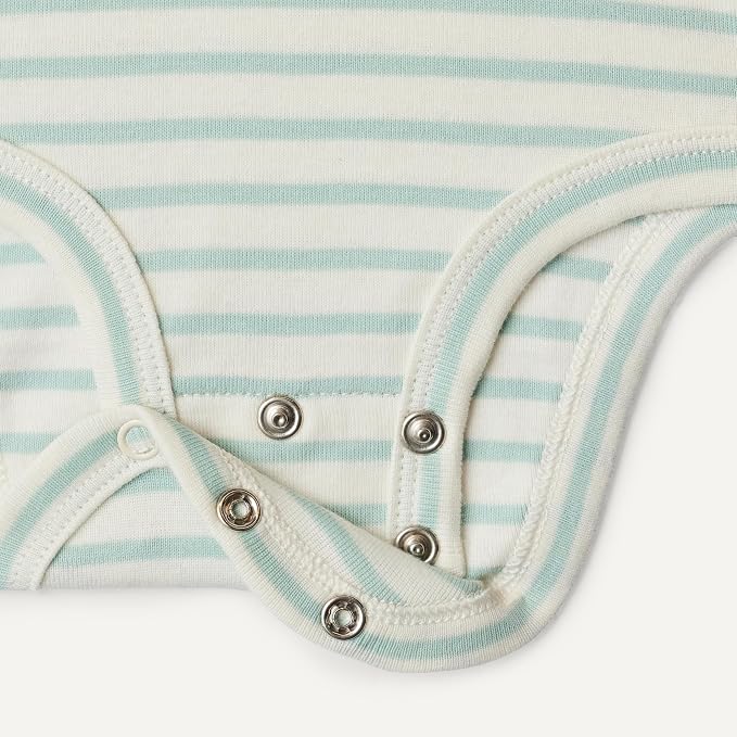 Amazon Essentials Unisex Babies' Long-Sleeve Cotton Bodysuits - Image 5