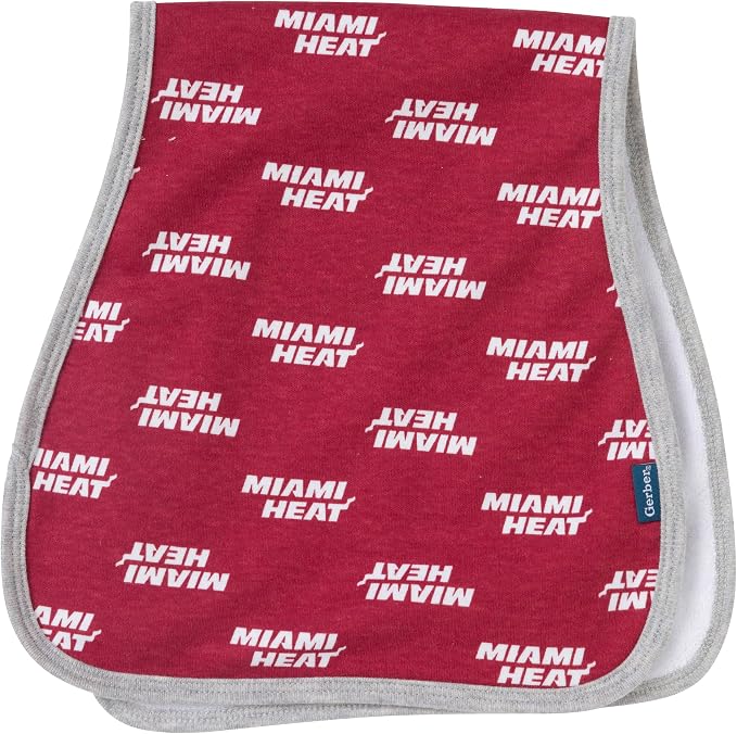 Gerber Baby NBA Bandana Bib and Burp Cloth Set - Image 5