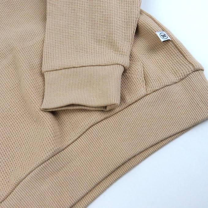 HonestBaby Baby 3-pack Thermal Hoodie 100% Organic Cotton - Image 2