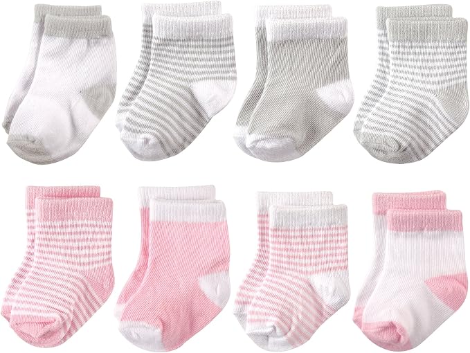 Hudson Baby Baby 8-pack Cotton Rich Newborn and Terry Socks by HudsonBaby
