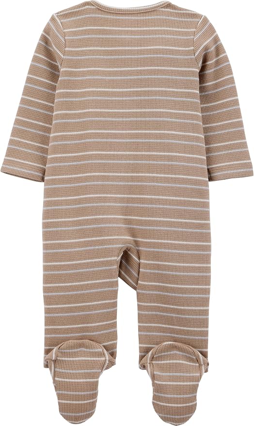 Simple Joys by Carter's Unisex Baby 2-way Zip Thermal Footed Sleep and Play - Image 2