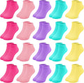 ZERULETS 20 Pairs Girls Socks, Toddler Kids Ankle Low Cut Socks Aged 1-13 by ZERULETS