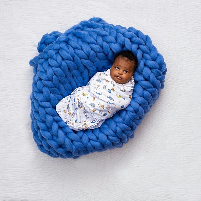 HALO Disney Baby Finding Nemo 100% Cotton Sleepsack Swaddle, 3-Way Adjustable - Image 3