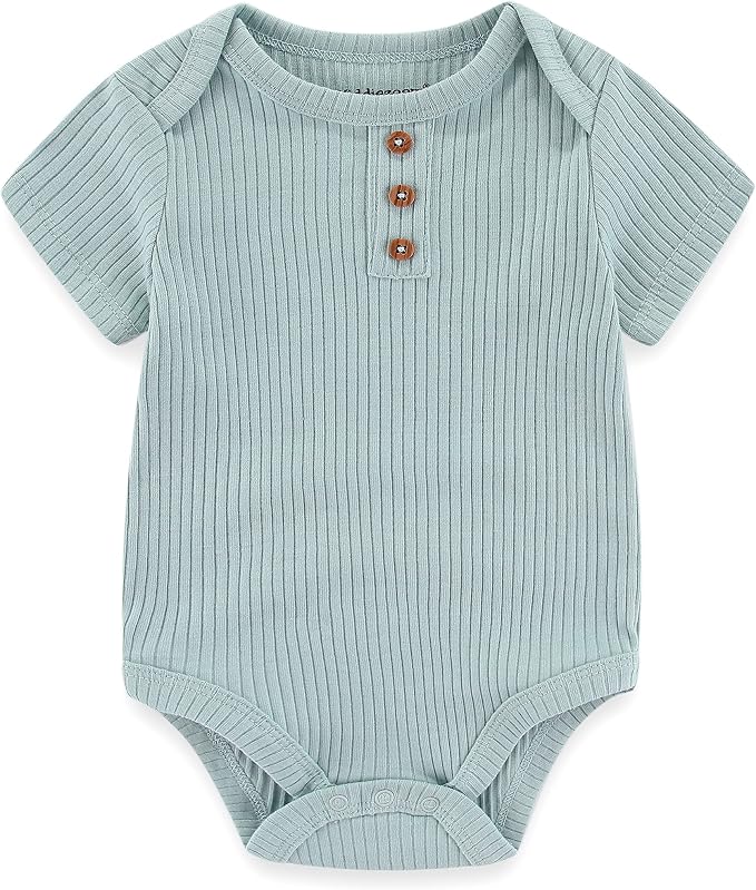 Kiddiezoom Newborn Baby Unisex Cotton One-Piece Bodysuits Baby Gift 5-Pack Baby - Image 4