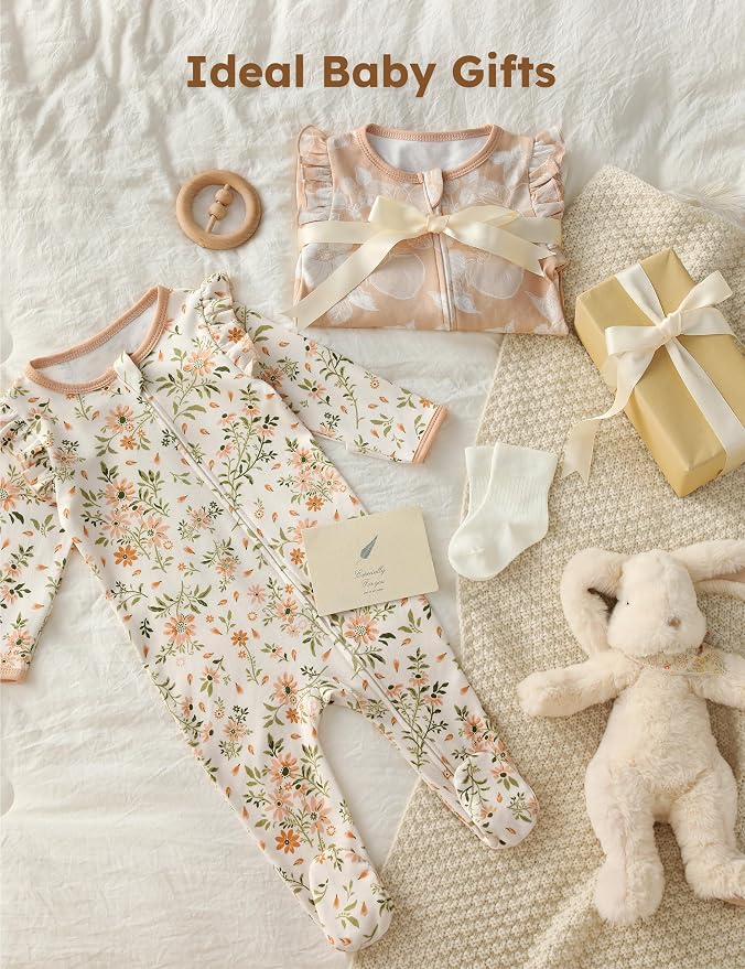 Yoofoss Baby Sleepers Baby Girl Clothes 100% Organic Cotton Pajamas - Image 7