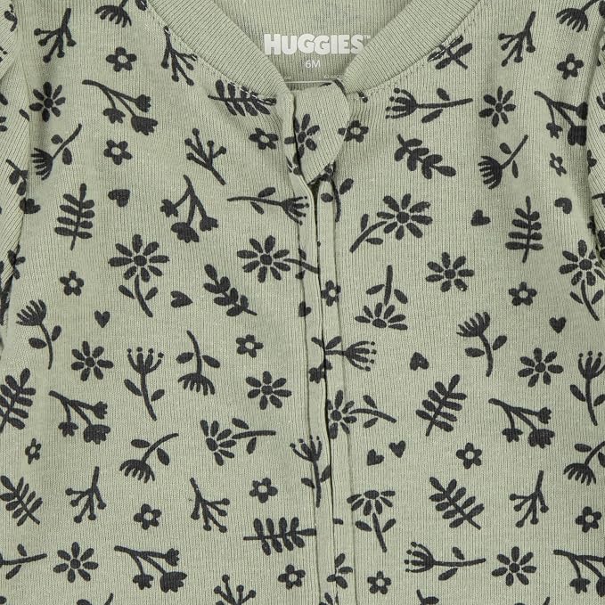 HUGGIES Baby Baby Printed Footed Coverall - Image 3