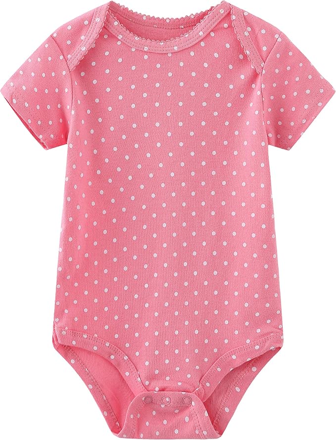 Kiddiezoom Newborn Baby Unisex Cotton One-Piece Bodysuits Baby Gift 5-Pack Baby - Image 3