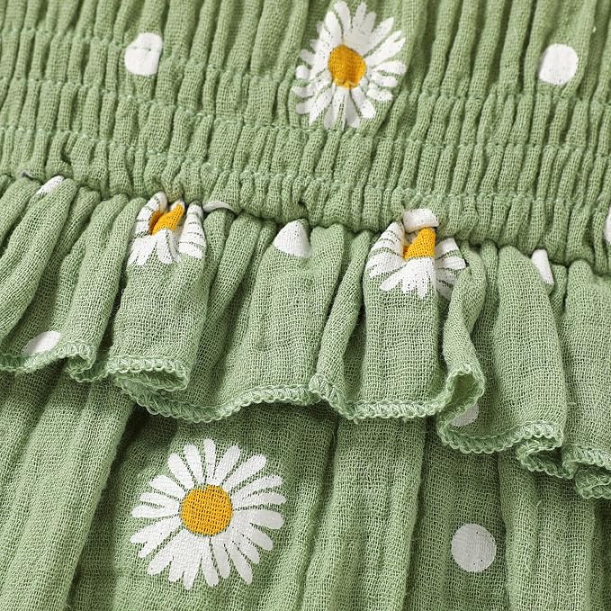 YOUNGER TREE Baby girl Romper Infant Summer Clothes Ruffle Sleeveless One Piece - Image 5