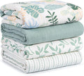 Muslin Swaddle Blankets for Newborn, Cotton Receiving Blanket | 4 Pack 100% by CivaruaKids
