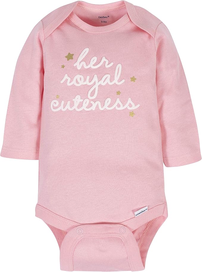 Gerber Baby Girls' 6-pack Long-sleeve Onesies Bodysuits - Image 3