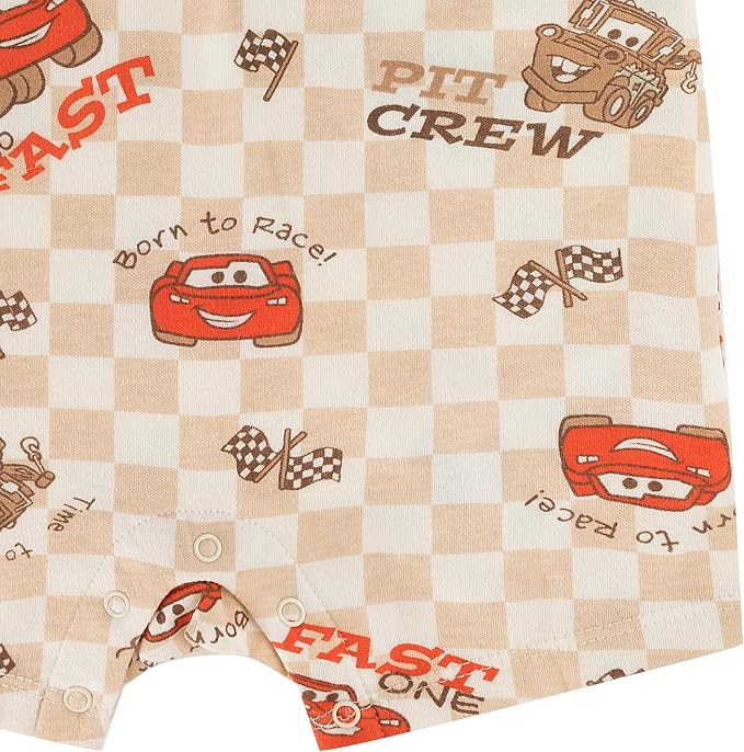 Disney Cars Pooh Mickey Stitch Baby Boys 2 Pack Romper - Image 8