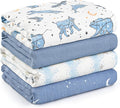 GLLQUEN BABY Muslin Swaddle Blankets 4Pk Receiving Blanket Large 35" x 40" | by GLLQUENBABY
