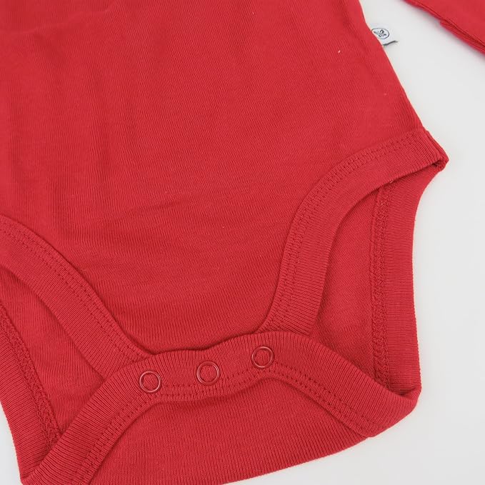 HonestBaby Baby 3-pack Long Sleeve Side-snap Kimono Bodysuits Organic Cotton - Image 4