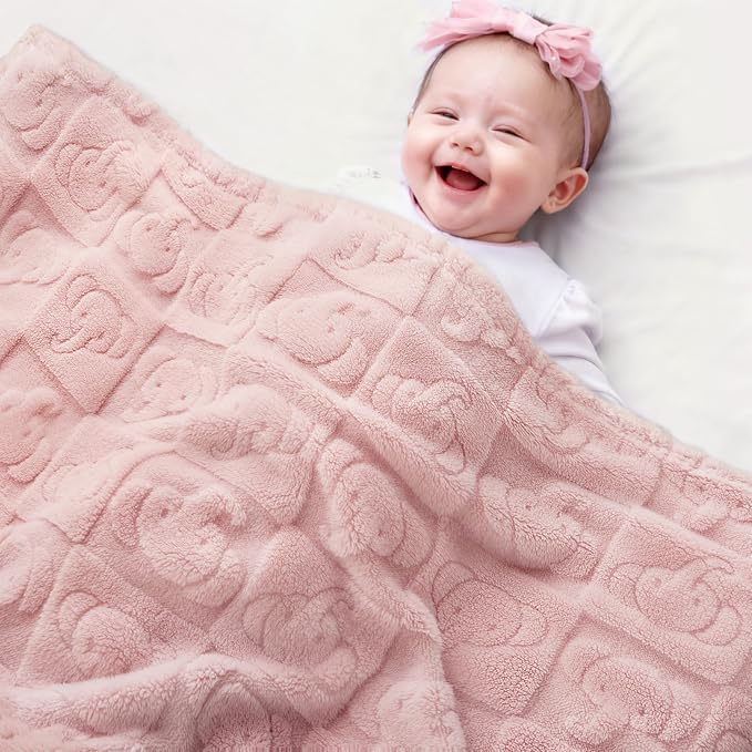 Pro Goleem Elephant Baby Fleece Blanket, Baby Blanket - Image 2