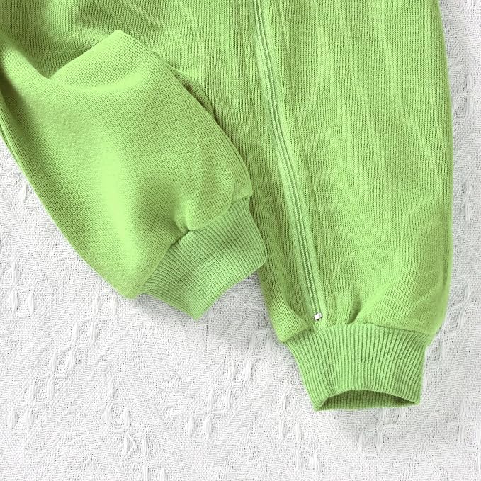 Unutiylo Unisex Baby Boys Girls Long Sleeve Infant Baby Zipper Hooded Jumpsuits - Image 8