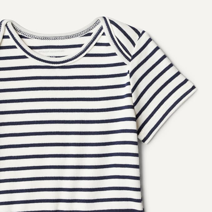 Amazon Essentials Unisex Toddlers' Short Sleeve 100% Cotton Bodysuit and Short - Image 4