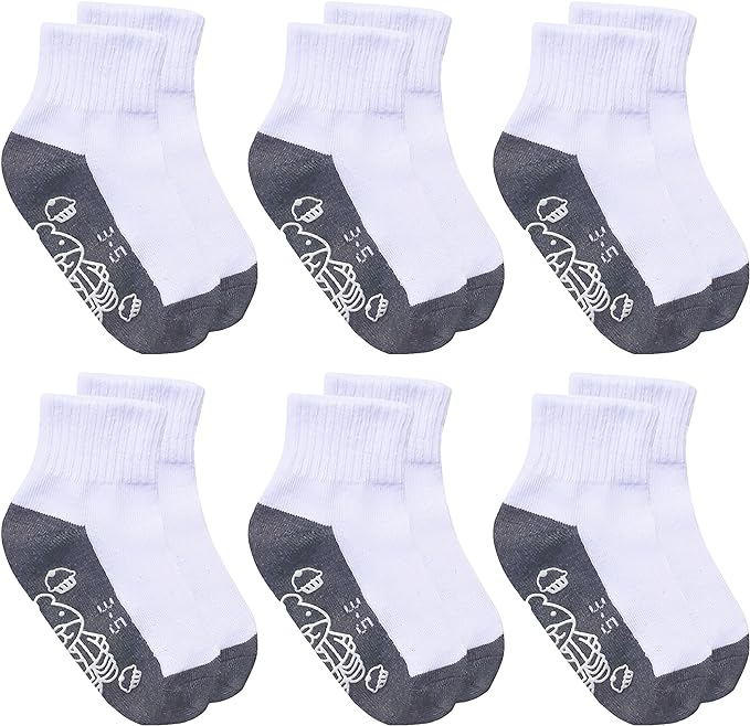 RATIVE Non Skid Anti Slip Crew Socks by RATIVE