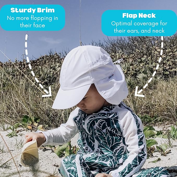 SwimZip Sun Hat with Neck Flap | UPF 50+ Protection - Image 7