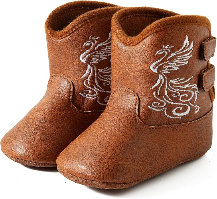 Jastore Baby Boys Girls Cowboy Boots Infant Western Booties Toddler Soft Sole by JASTORE