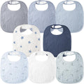 Bearmoss Baby Bibs for Drooling and Teething 100% Cotton Muslin Bibs | 8 by Bearmoss