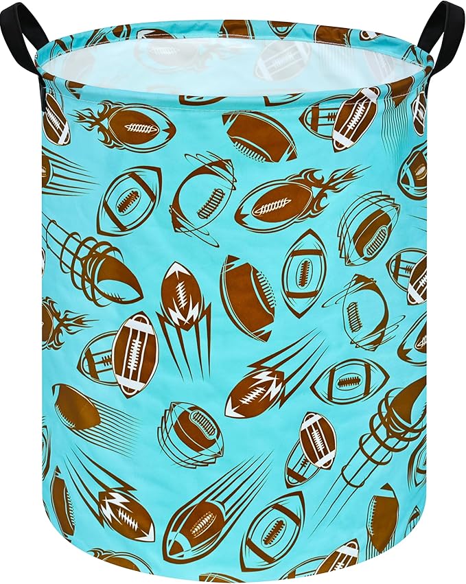Round Laundry Hamper Storage Basket Laundry Organizer Hamper Storage Bins Clothes and Toys Box Nursery Hamper Gift Basket For Kids with Handles