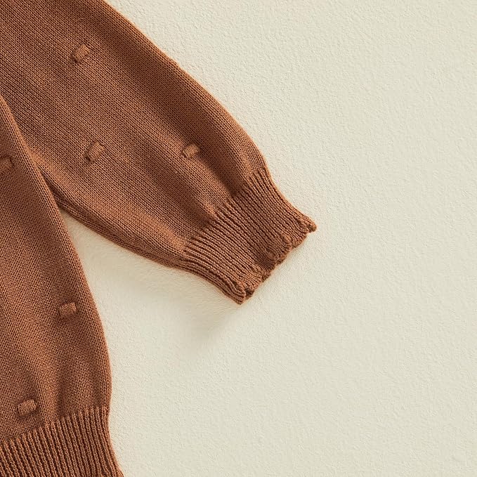 Baby Girl Cardigan Long Sleeve Button Up Sweater Toddler Girl Fall Outfits - Image 7