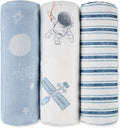 GLLQUEN BABY Receiving Blankets Boy Muslin Swaddle Blankets by GLLQUENBABY