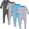 Gerber Baby Boys 4-Pack Footed Pajamas by Gerber