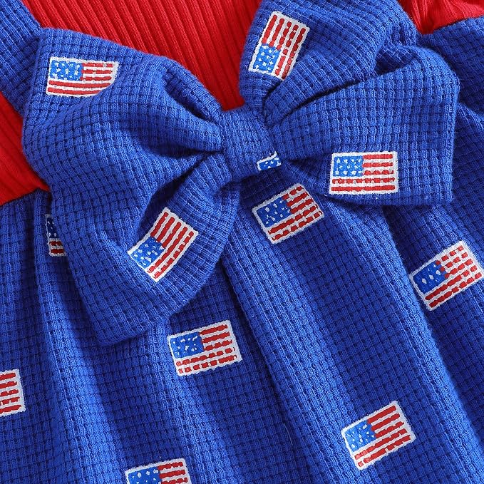 YINGISFITM Newborn Baby Girl Summer Clothes Short Sleeve Bubble Romper Bow - Image 8