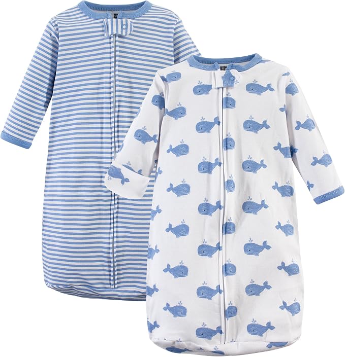 Hudson Baby Unisex Baby Cotton Long-Sleeve Wearable Sleeping Bag by HudsonBaby