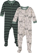 Gerber Baby Boys 2-Pack Footed Pajamas by Gerber