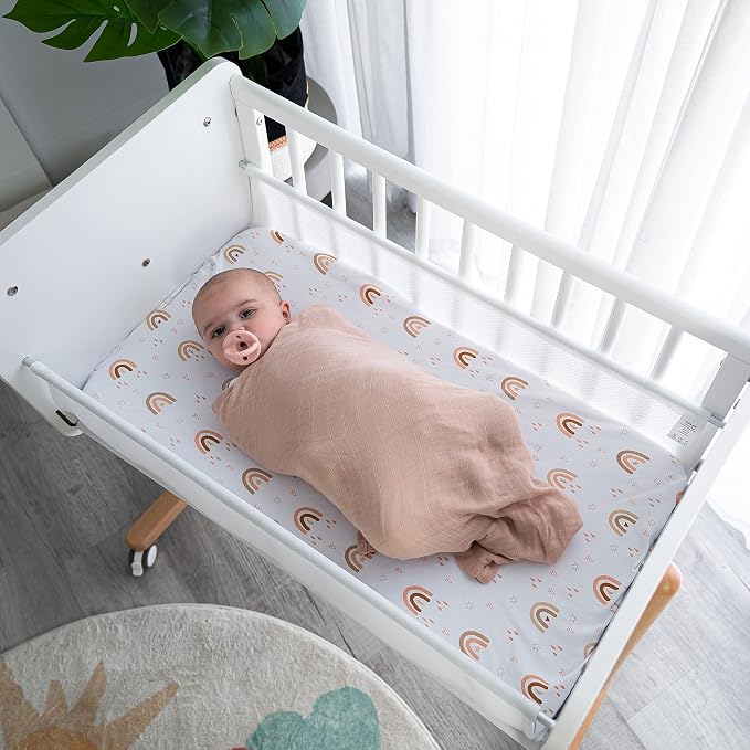 Comfy Cubs Muslin Swaddle Blankets Pack of 4, 47 x 47 Inches, Soft Cotton Baby - Image 2