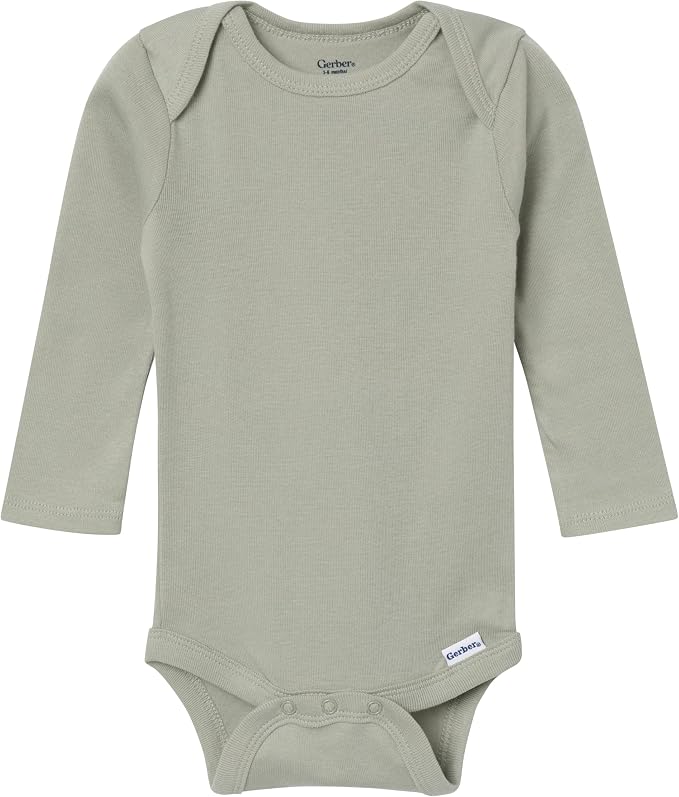Gerber Baby 6 Pack Long-sleeve Onesies Bodysuit - Image 4