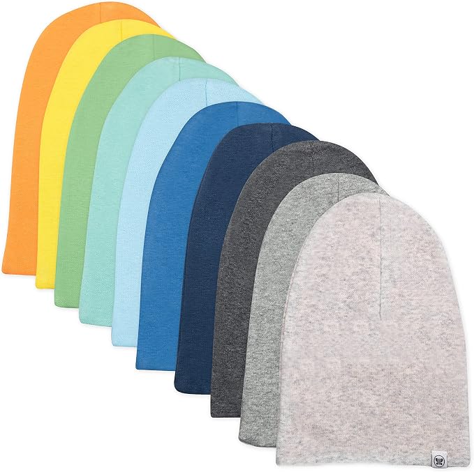 HonestBaby Baby Multipack Baby Caps Newborn Hats 100% Organic Cotton by HonestBaby