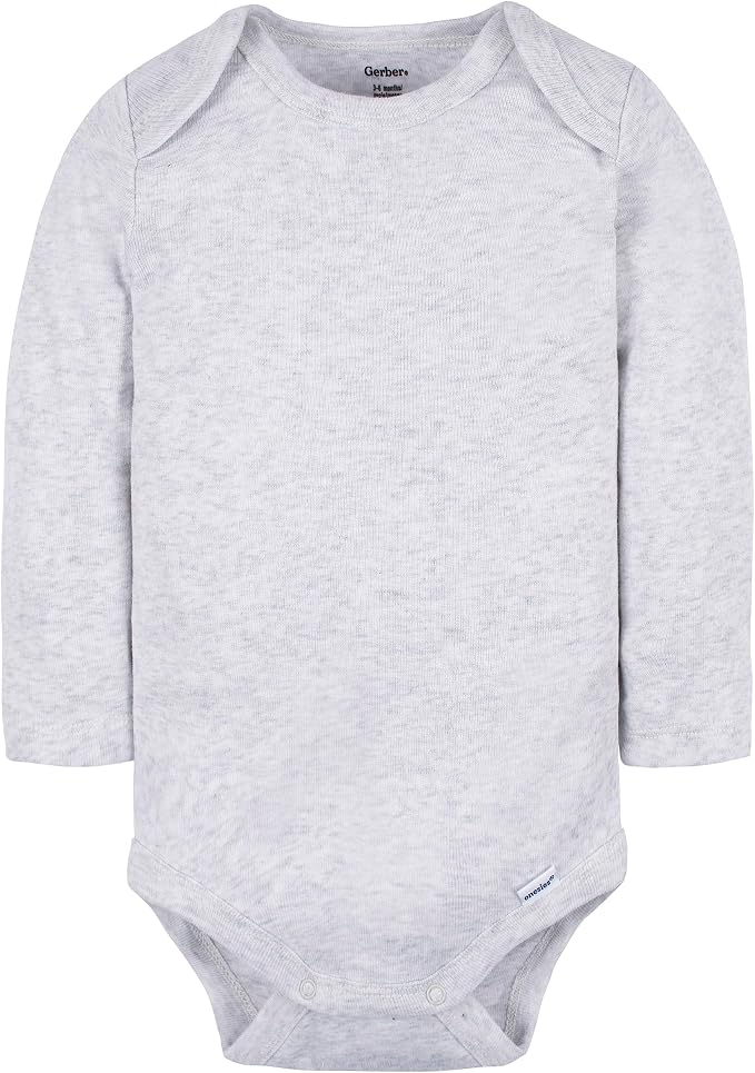 Gerber Baby 6 Pack Long-sleeve Onesies Bodysuit - Image 5