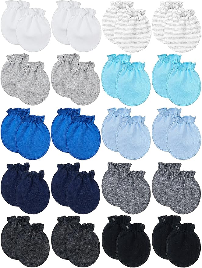 20 Pairs Newborn Baby 0-6 Months No Scratch by Syhood
