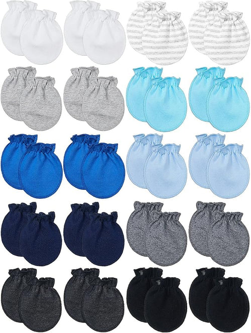 20 Pairs Newborn Baby 0-6 Months No Scratch by Syhood