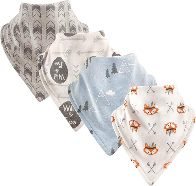 Luvable Friends Unisex Baby Cotton Bandana Bibs - Image 2