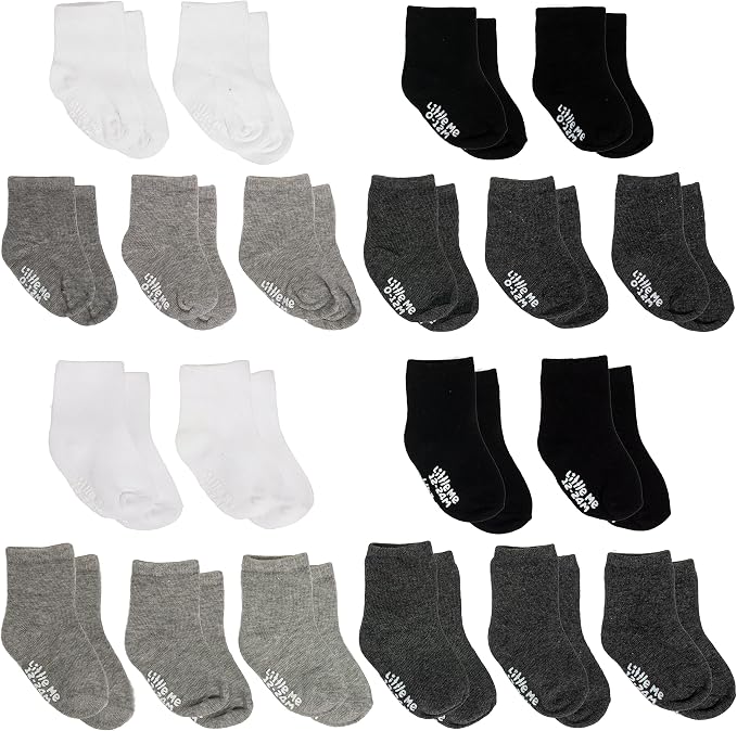 Little Me 20-Pack Newborn Baby Infant & Toddler Unisex Socks, by LittleMeChildrensApparel