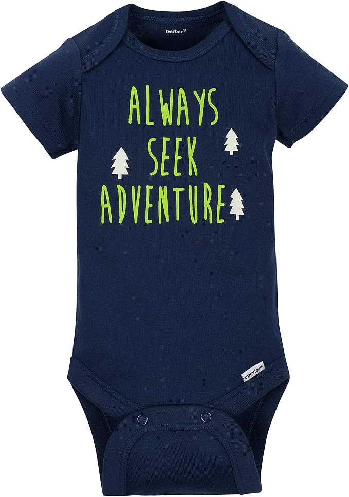 Gerber Baby Boys' 5-pack Variety Onesies Bodysuits - Image 4