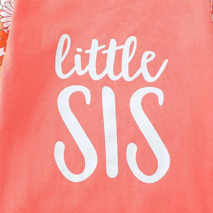 AMAWMW Newborn Baby Girl Little Sister Sleeper Gown Stripe Long Sleeve - Image 7