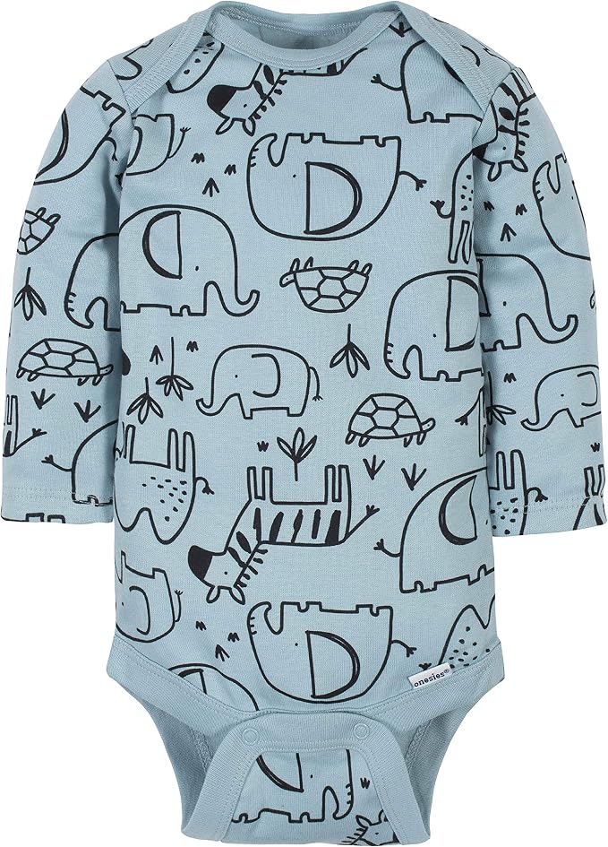 Gerber Baby Boys 6-Pack Long Sleeve Onesies Bodysuit - Image 3