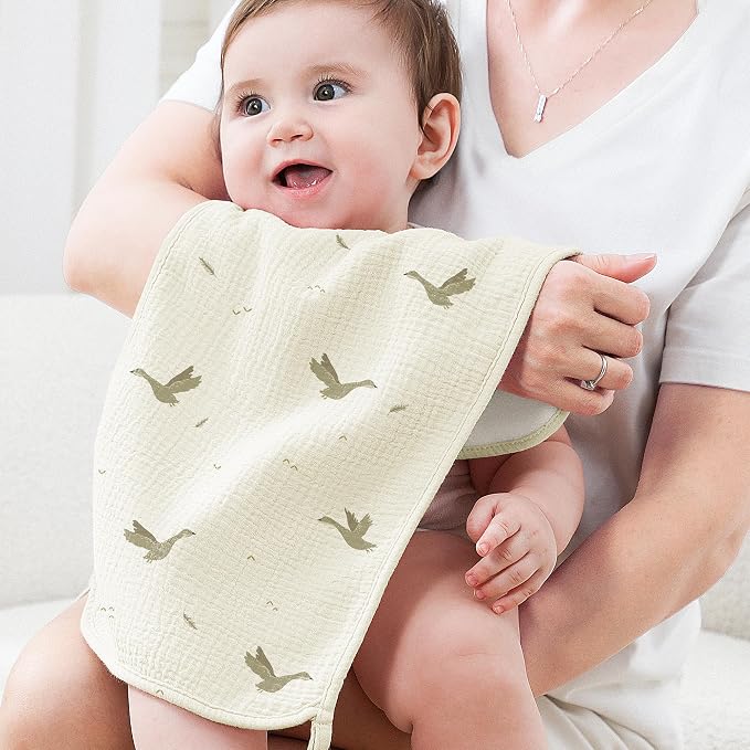 Susurration Muslin Burp Cloths, Soft Baby Burping Cloths - Image 5