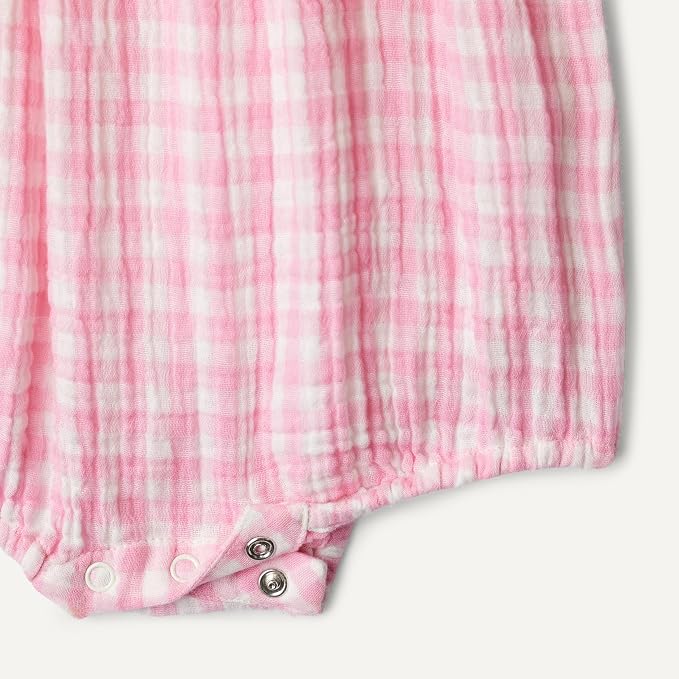 Amazon Essentials x Sofia Grainge Baby Girls' Cotton Gauze Sleeveless Romper - Image 3
